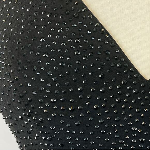 Abby Paris Black sequin studded gown Size 14 NWT - Picture 8 of 14